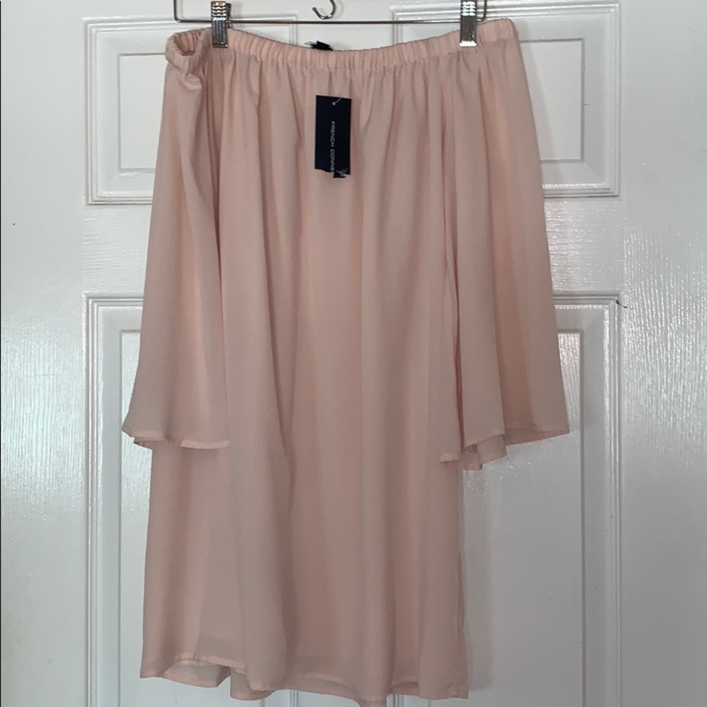 French Connection Blush Flowy Bell sleeve Dress- S
